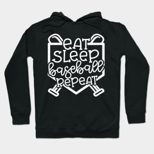 Eat Sleep Baseball Repeat Cute Funny Hoodie